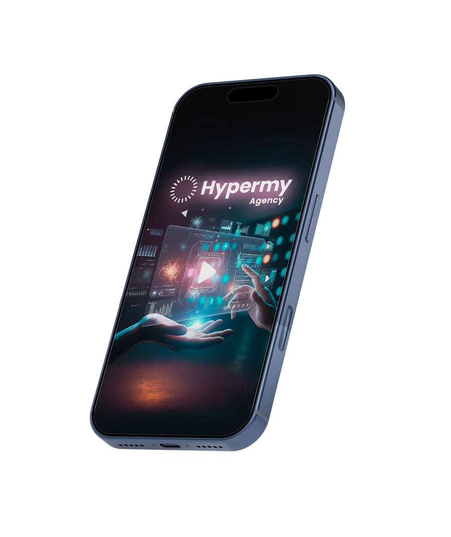 Mobile phone showing video interface